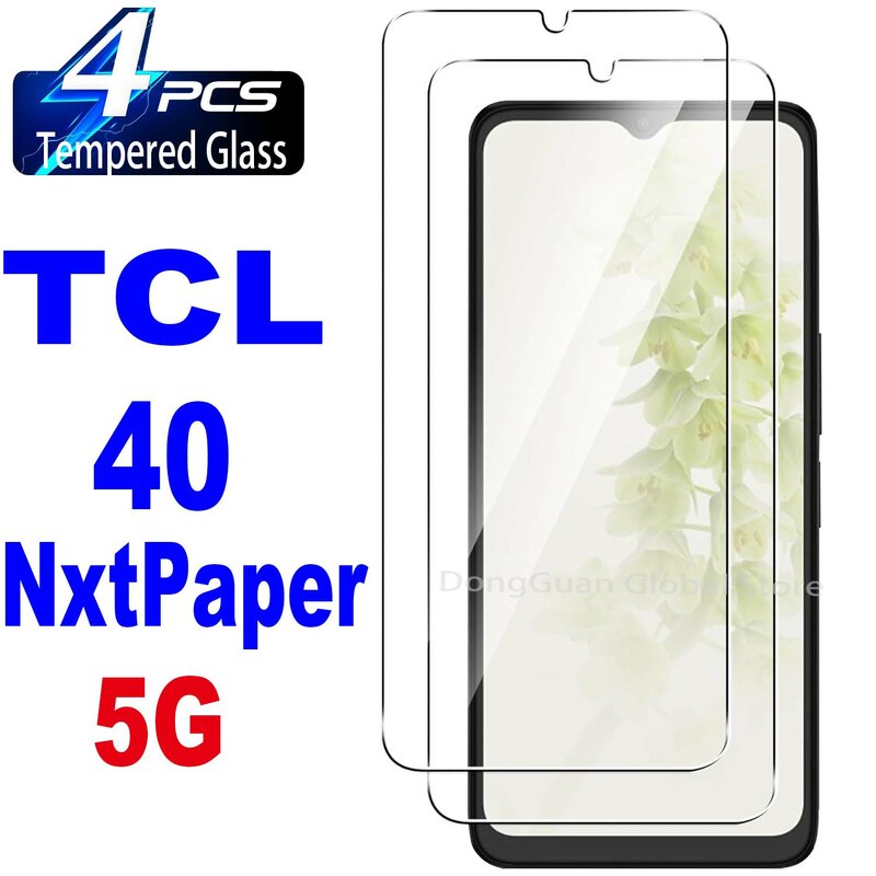 2/4 pezzi di vetro temperato per TCL 40 NxtPaper 5G 4G pellicola proteggi schermo in vetro