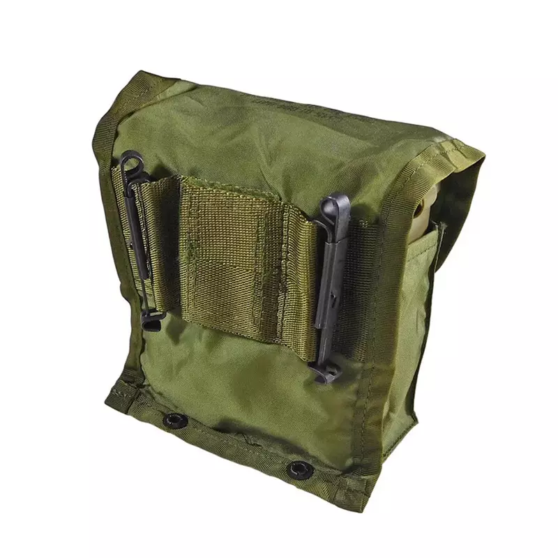 Apteczka pierwszej pomocy wojskowy medyczny Vintage zielony mały worek do przechowywania II wojny światowej (bez pudełka)