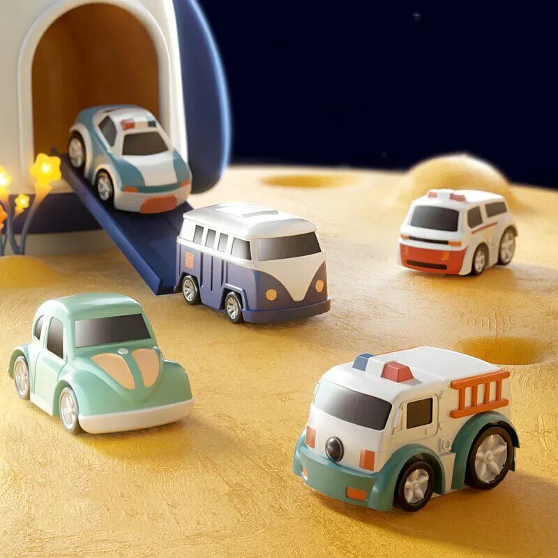 Mainan mobil luar angkasa anak-anak, mainan mobil jejak petualangan besar, hadiah ulang tahun permainan labirin Gateway edukasi Dini