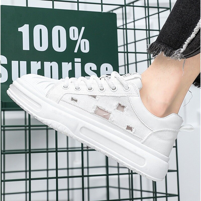 Men's Shoes Fall Breathable Mesh Surface Shoes Fashion Sports Casual Shoes Trendy Hundred Chic Soft Bottom Boys Wear-Resistant
