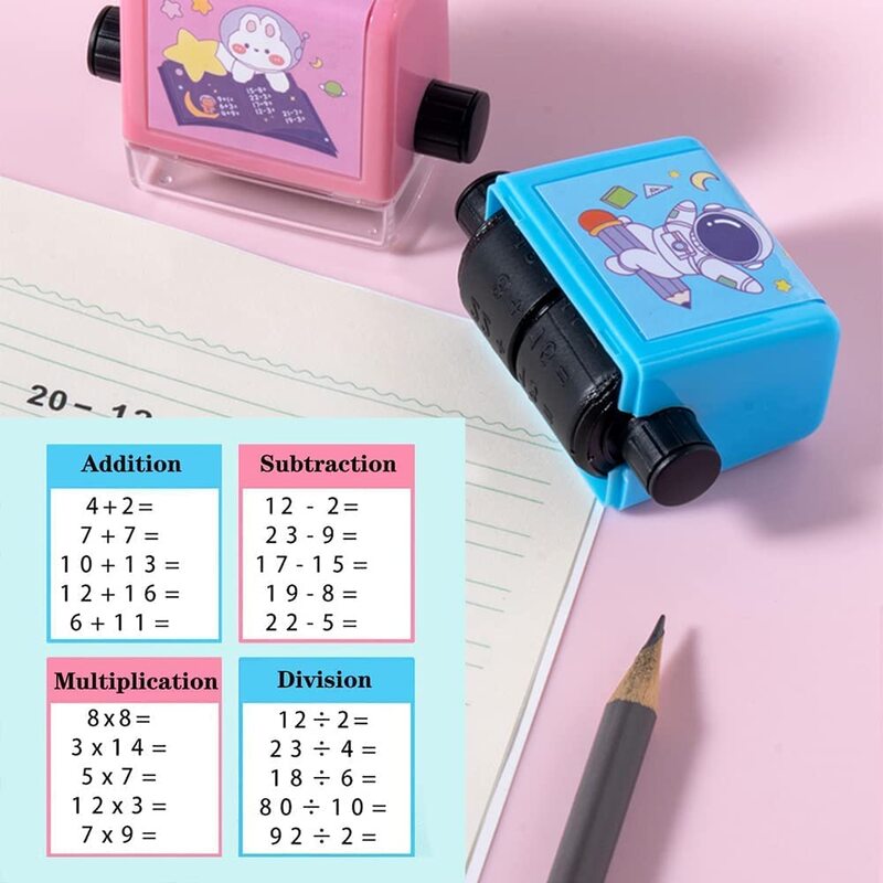 Roller Digital Teaching Stamp Multiply Divide Addition Subtraction Maths Reusable Calculation Educational Exercises Within 100