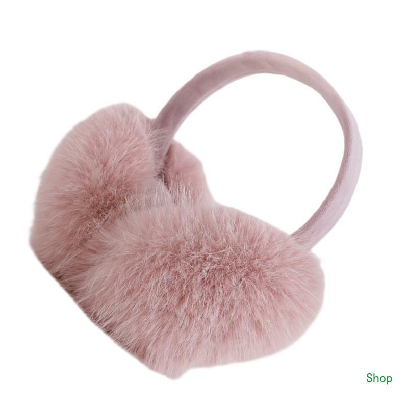 L5YC Windproof Plush Earmuff Kids Winter Warm Ear Covers Cold Weather Soft Ear Muffs