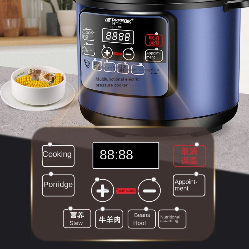 Pentola a pressione elettrica per uso domestico multi-funzionale zuppa stufato tipo microcomputer può essere aperto coperchio per cucinare milwauesca-72