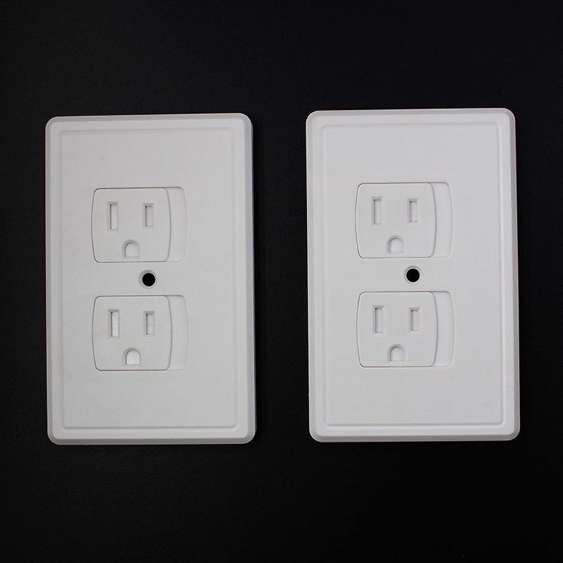 6 Pcs Anti-Electric Shock Socket Cover Safety Plate Baby Proofing Wall Rebounded Outlet Covers Electrical Protector