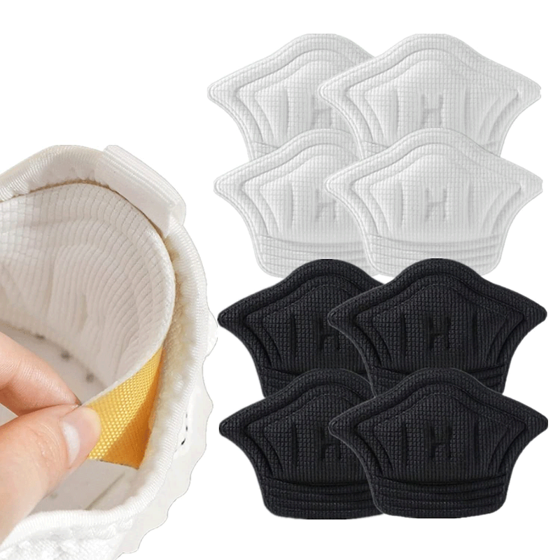 8pcs Shoe Pad Foot Heel Cushion Pads Sports Shoes Adjustable Antiwear Feet Inserts Insoles Heel Protector Sticker Insole Brioche