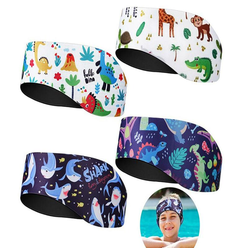 Diadema de natación para niños y mujeres, banda de protección suave para los oídos, 4 piezas