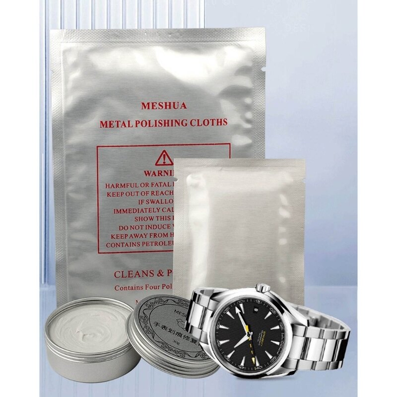 Efficient Cleaning Polishing Cloth Wipe Soft Clean Wipes Watch Repair Tool for Watch Makers Silver Gold Jewelry Phone