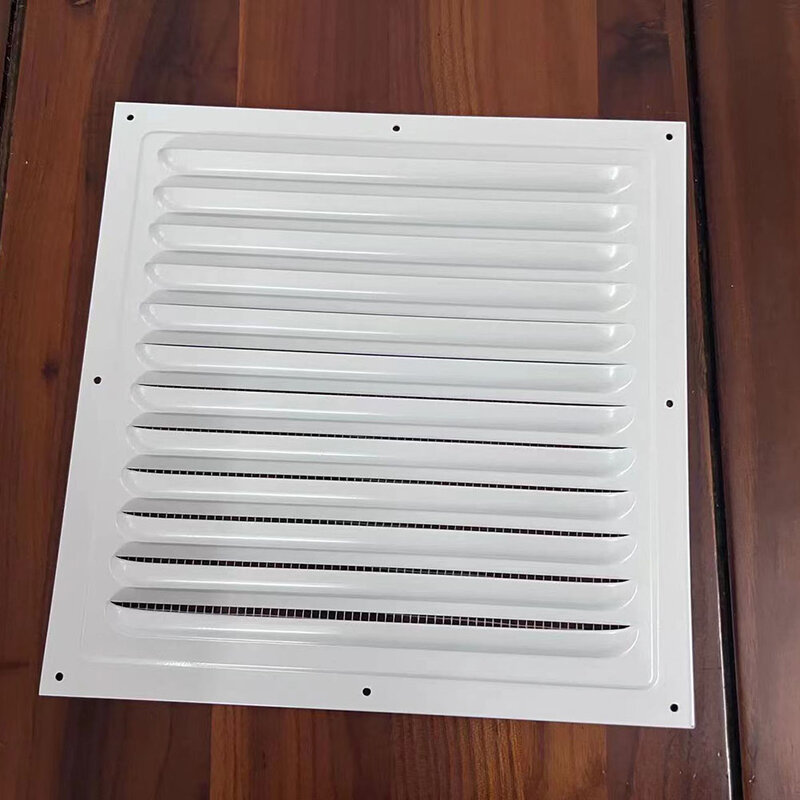 Louver Air Vent Grille Ventilation Cover Aluminum White Wall Grilles Duct  Heating Cooling & Vents Plate Insect Screen Cover