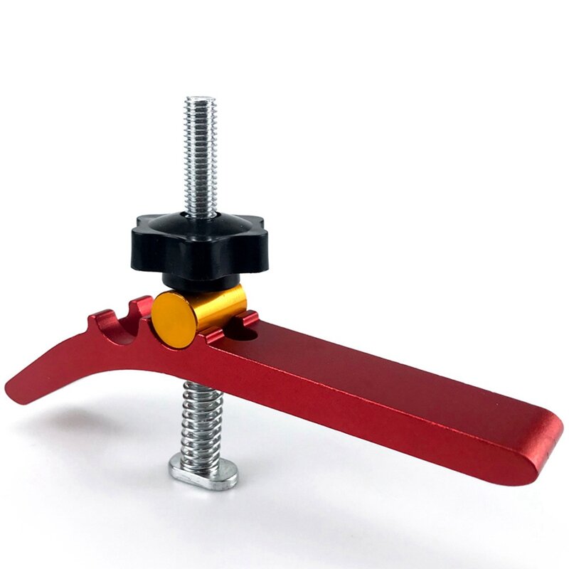 Carpintaria t-track segure para baixo braçadeira conjunto de alumínio t-slot mesa bancada de madeira fixação jig blocos de fixação platen
