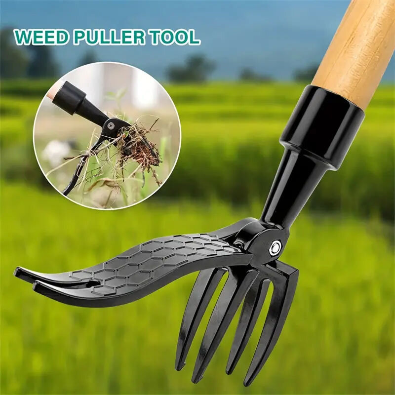 Stand Up Weed Puller Claw Aluminum Alloy Manual Weeding Head Replacement Garden Digging Grass Shovel Tool Root Remover Accessory