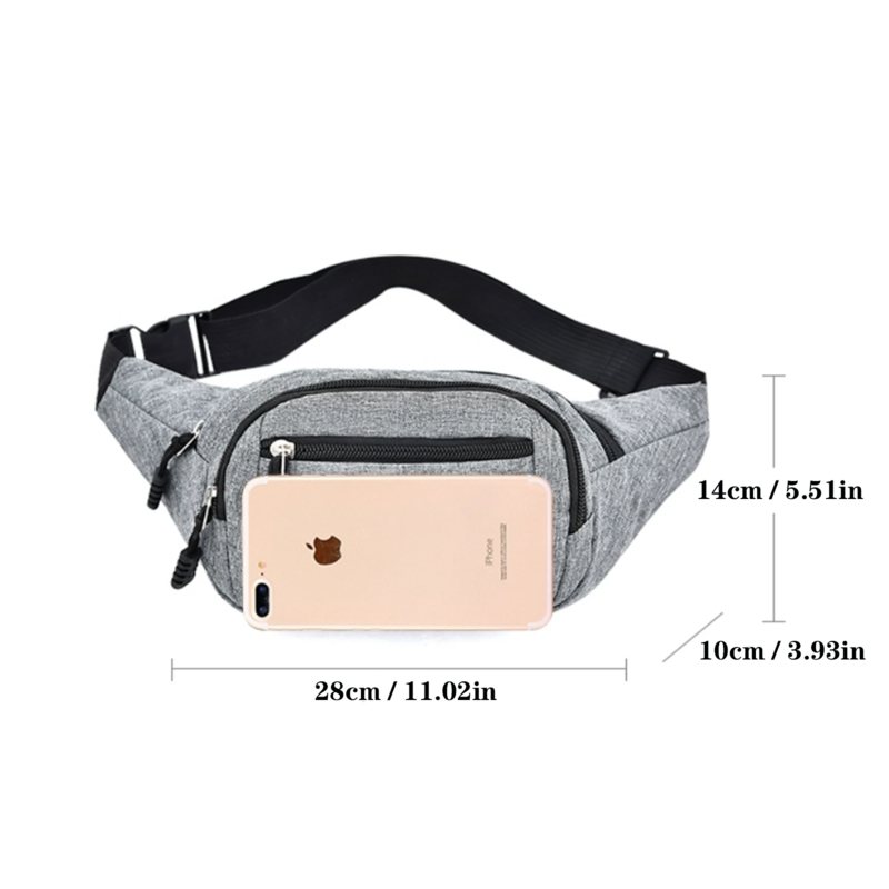 Crossbody Fanny Pack with Zipper Pockets,Gifts for Sports Festival Workout Traveling Running Casual Wallets Waist Pack Phone Bag