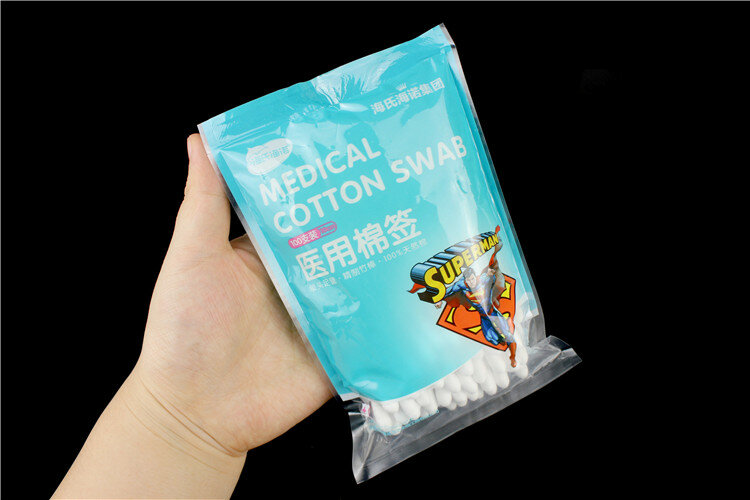 disposable single-head clean cotton swab medical skin Ear oral wound disinfection cotton swab cosmetic cotton baseball 8 10cm