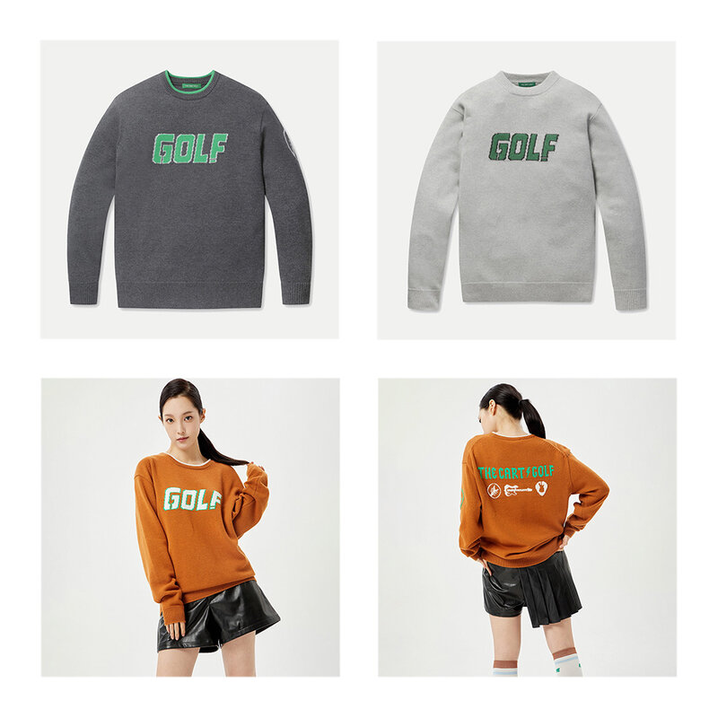 "Avant-garde: sweter rajut merek trendi wanita, pullover musim dingin mewah dan serbaguna, Golf luar ruangan, dan kehangatan"