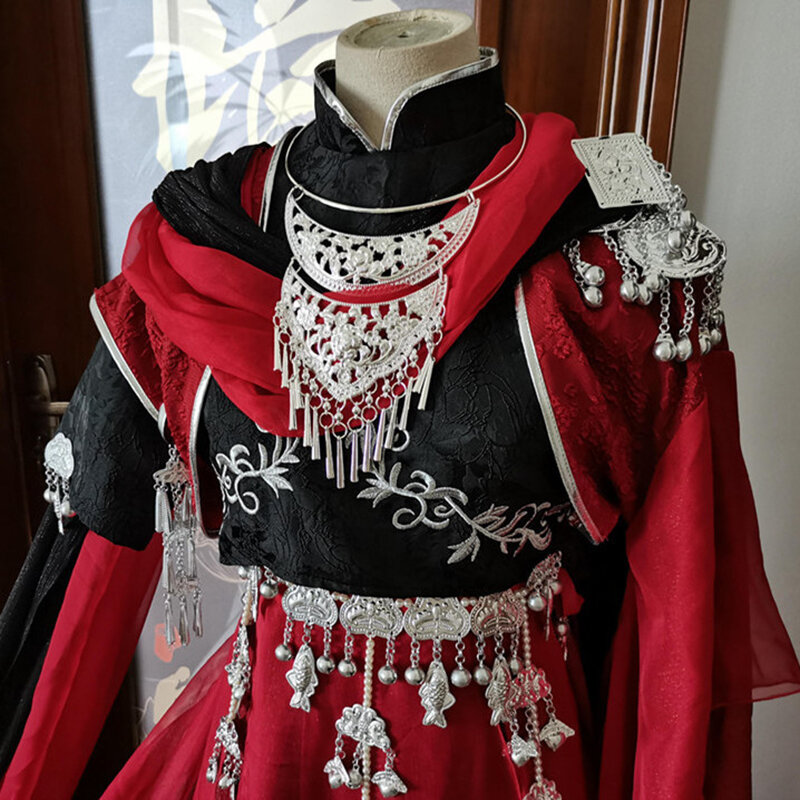 Tian Guan Ci Fu Hua Cheng Cosplay Kostuum Rode Chinese Antieke Kostuum Han Fu Pak Halloween Uniform