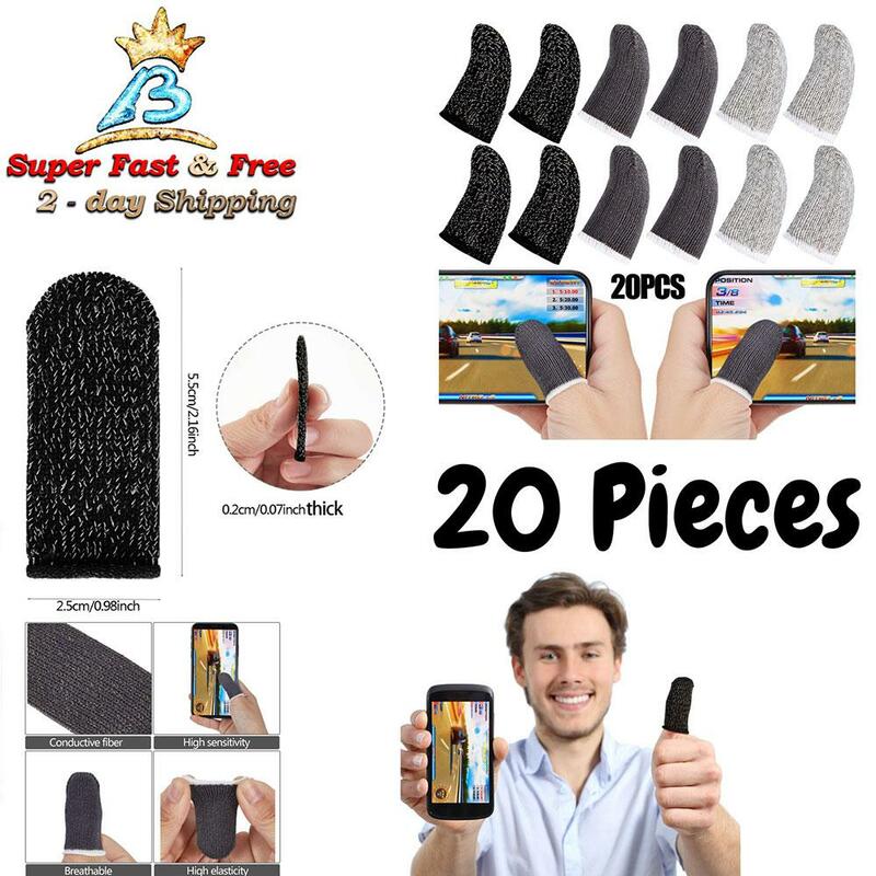 1~10PCS Mobile Game Fingertip Gloves Finger Sleeve Anti-sweat Handheld E-sports Anti-slip Touch Screen Anti-slip Finger Sleeve