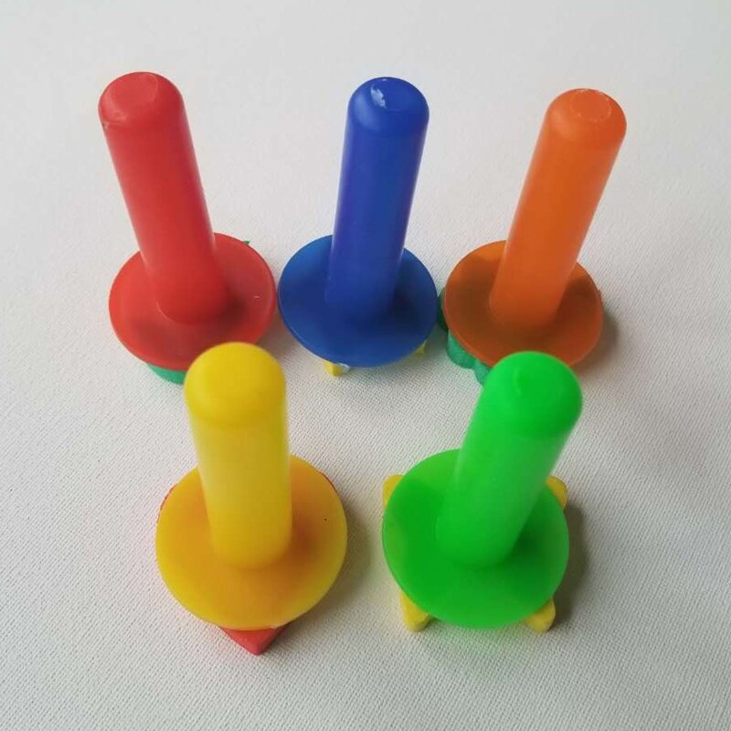 5 stampini in plastica per timbri di cancelleria educativi per bambini che dipingono da colorare