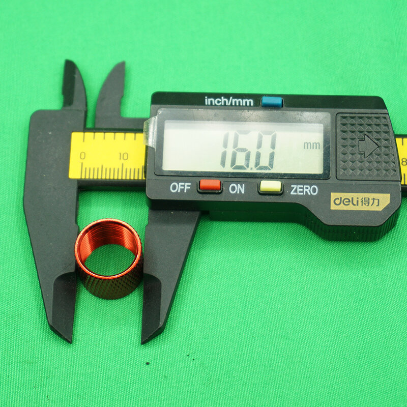 ロッド固定付きアルミニウムキャップ,時計回り糸プロテクター,14mm,m14x1 lh,gen4,14mm