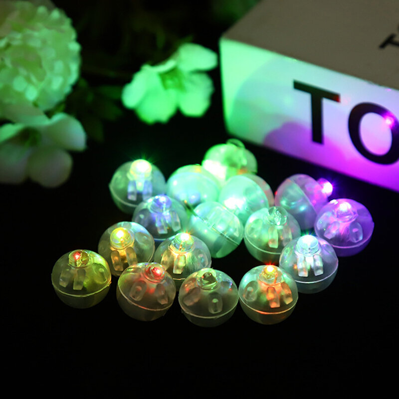 30/10pcs LED Ballon Licht Mini runde Kugel Lampe Farbe leuchtende Laternen Weihnachten Hochzeit Geburtstags feier Dekoration liefert