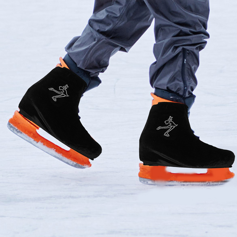 피겨 스케이팅 신발 커버, 나이프 슬리브 롤러 스케이트 보호 케이스, 아이스 의류, 세척 가능한 폴리에스터 나이프 세트
