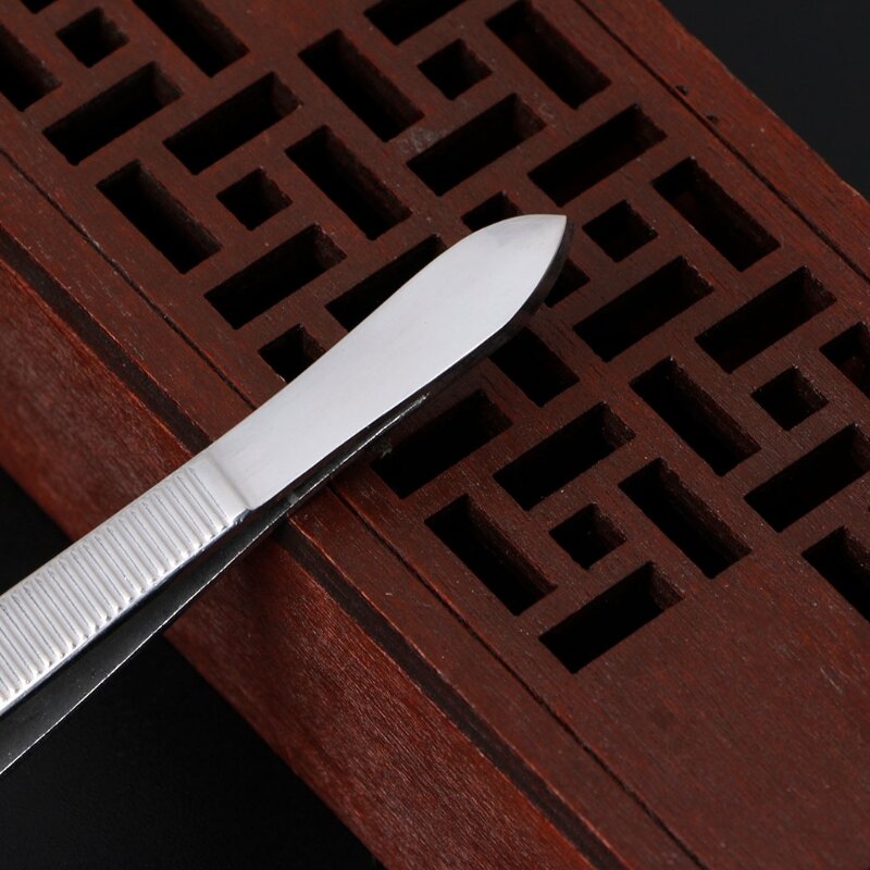 Professional Stainless Steel Eyebrow Hair Removal Tweezer Flat Tip Tool New Drop Shipping