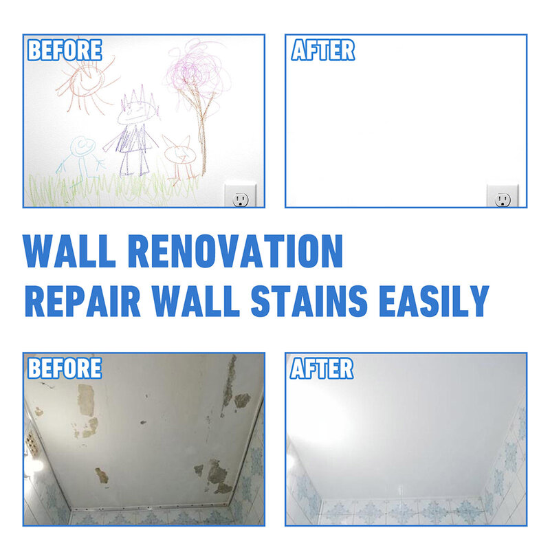 Pintura en aerosol para pared del hogar, aberración nocromática sin rastro para reparar problemas de pared