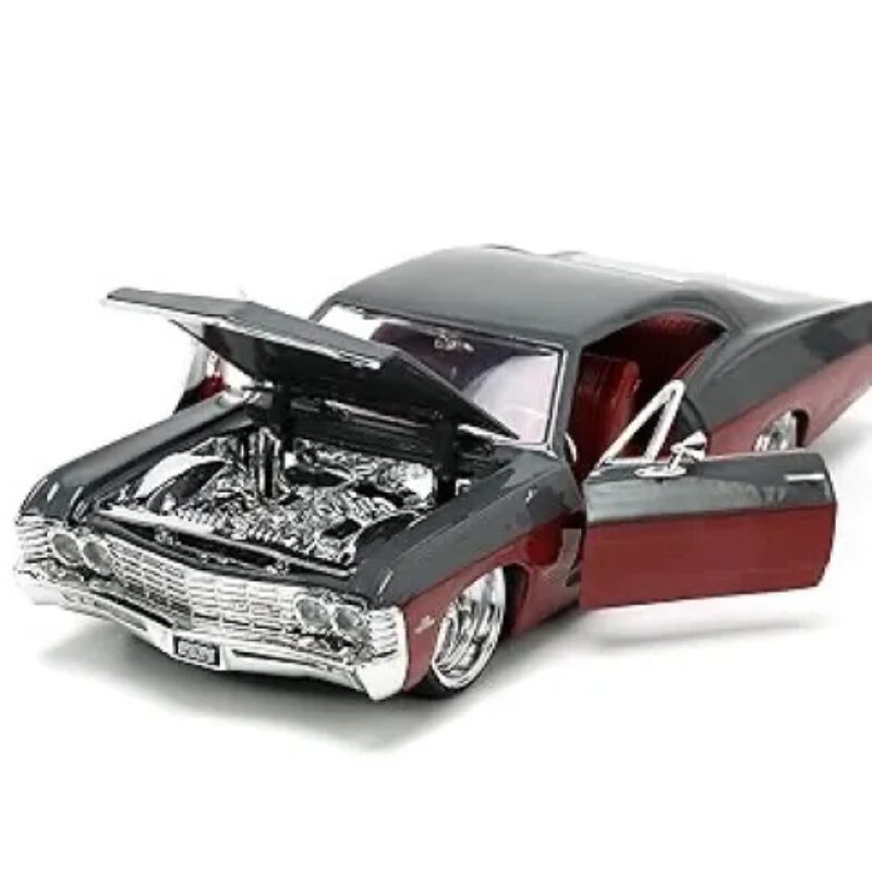 Chevrolet lmpala SS High Simulation Diecast Car, Alliage métallique, Modèle de voiture, Jouets pour enfants, Collection de cadeaux, 1:24, 1967
