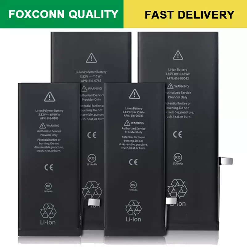 High Capacity phone Battery For Apple 6 S 7 8 + 10 Plus X Xr Xs 11 12 13 14 Pro Max Replacement Bateria For iphone 7 batteries