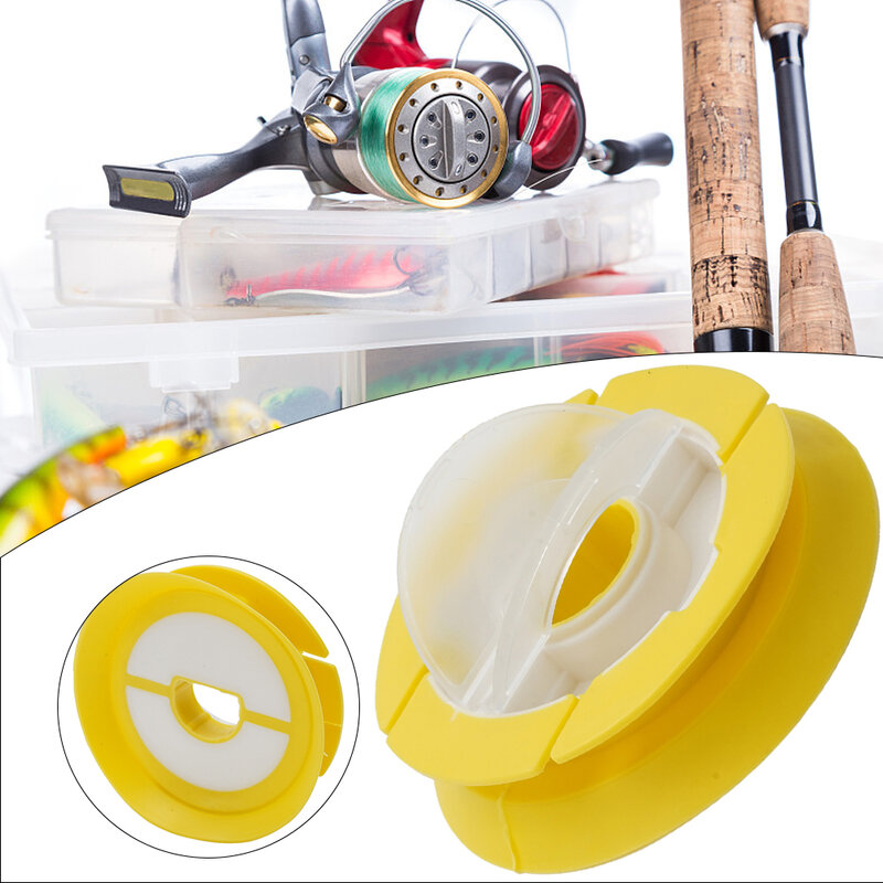 1 pz 60/70mm Silicone Rig Winders lenza Leader Storage Holder Spool Storage Box Fishing Silicone Rig Winders colore casuale