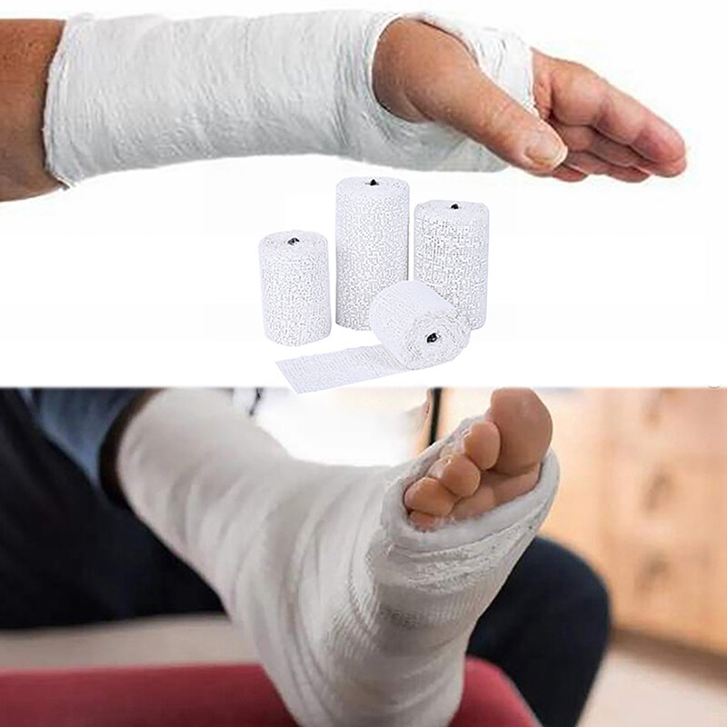 Obrusy z tkaniny gipsowej bandaże odlewane z taśmy ortopedycznej gazy awaryjne taśma mięśniowa pierwszej pomocy wspornik ochronny narzędzie do pielęgnacji zdrowia