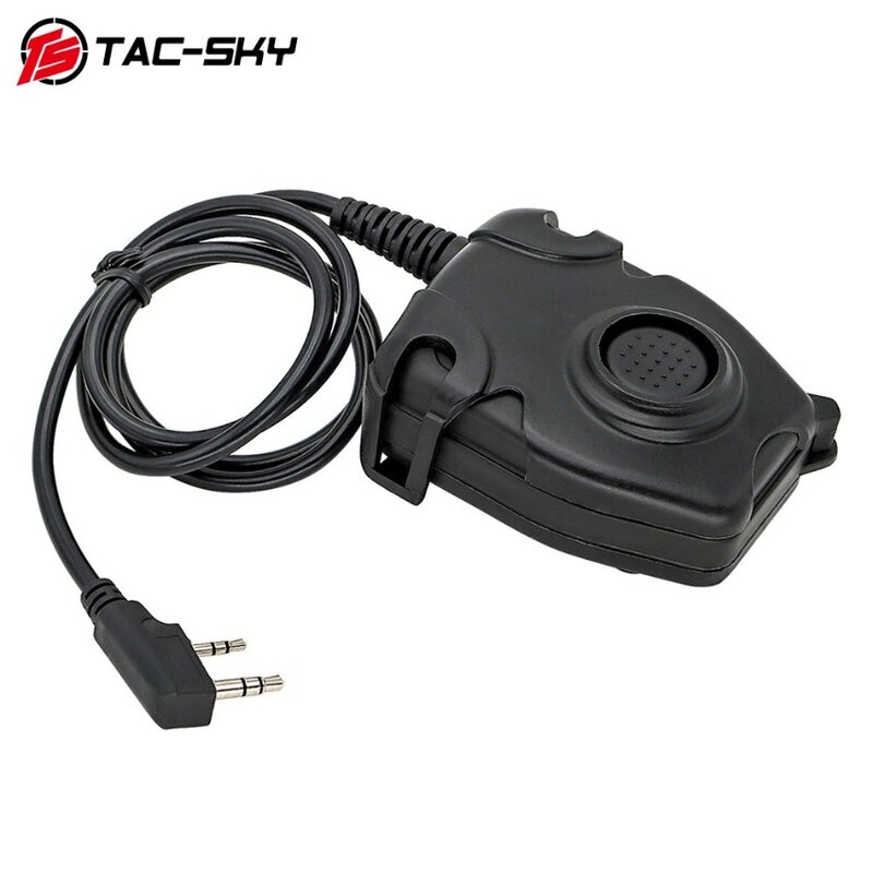 TS TAC-SKY Military Airsoft Shooting HEADSET ARC Helmet Track Bracket for pelto and Military U94 PTT for Baofeng Walkie Talkie