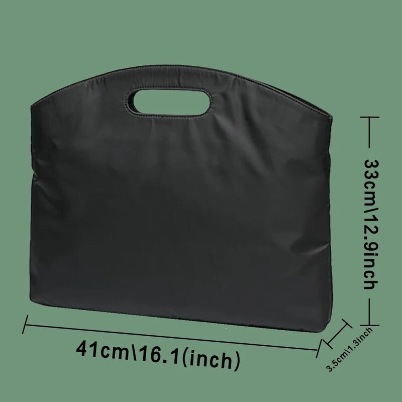 2022 Fashion File Bag Portable Briefcase Business Office Bag Trend Package Work Bag Phrase Print Conference Document Bag Handbag