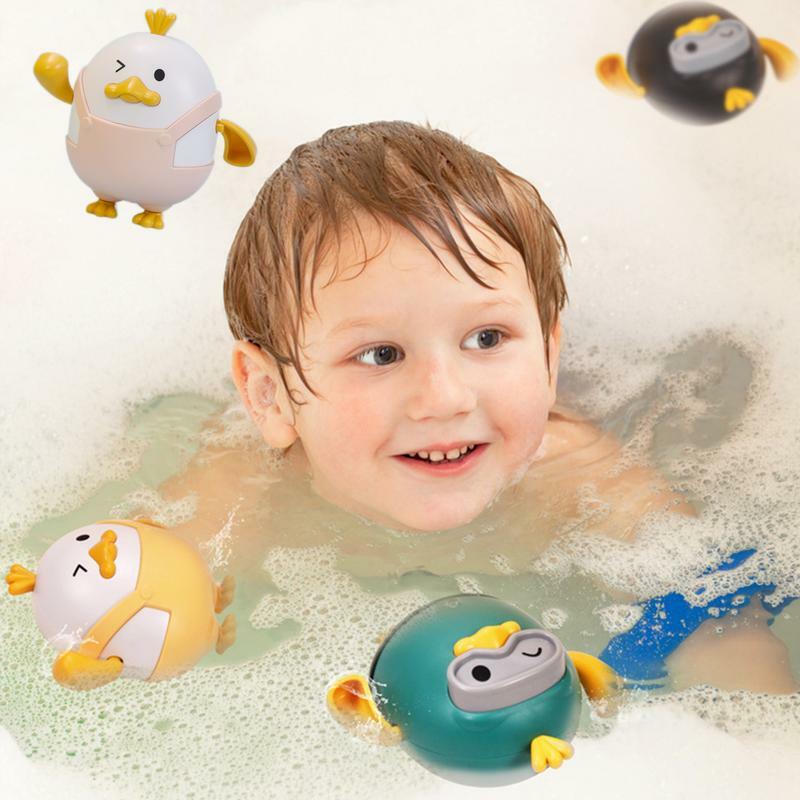 Mainan bak mandi bebek untuk anak laki-laki perempuan, mainan bak mandi air kolam, mainan mandi angin dan air untuk kamar mandi