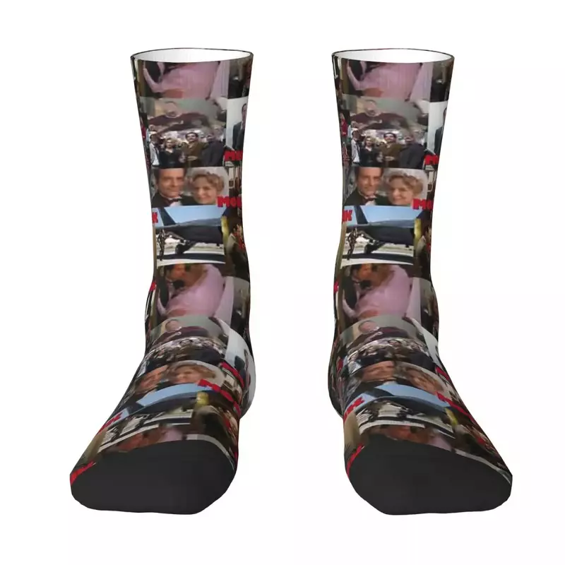 Monk Collage Socks Harajuku calze assorbenti per il sudore calze lunghe per tutte le stagioni accessori per il regalo di compleanno della donna dell'uomo