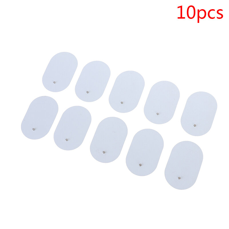 10 pezzi di cuscinetti di ricambio per elettrodi in Gel di Silicone per massaggiatori Pacthes per elettrodi