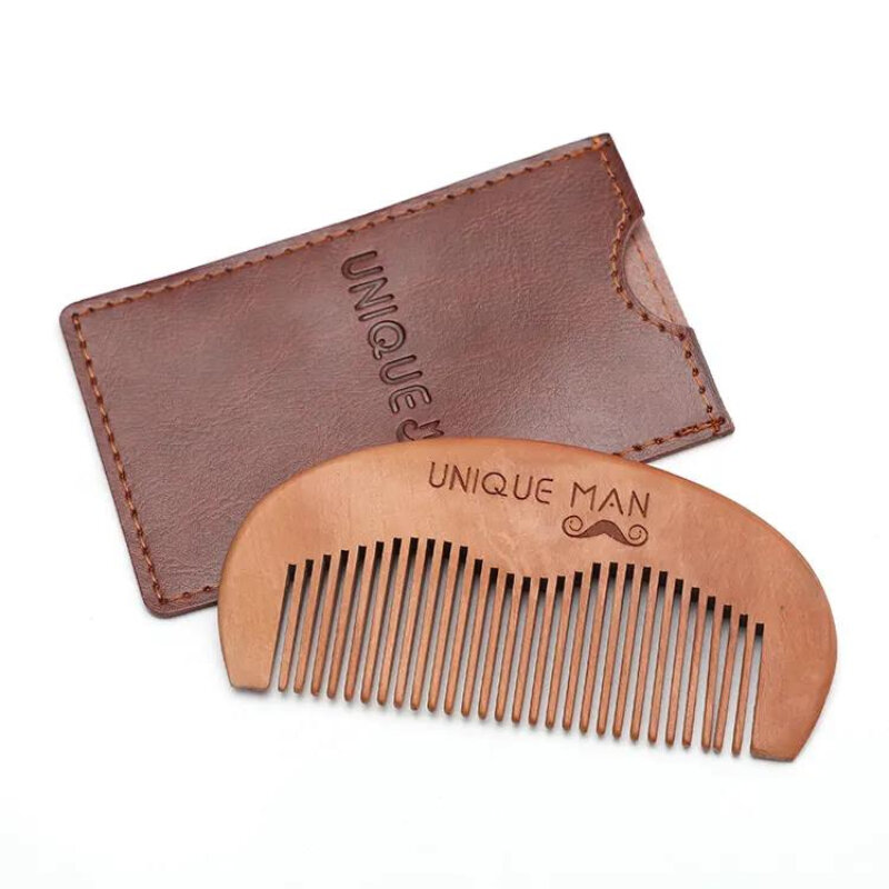 Pente de cabelo de madeira natural para homens e mulheres, private label, design de nicho, suporte personalizado logotipo, pente de barba, novo
