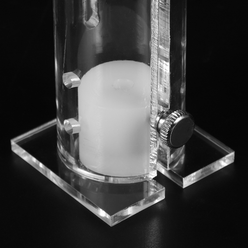 Supporto per Mouse trasparente tubo fisso per topi in vetro organico che bloccano gli animali della gabbia per topi