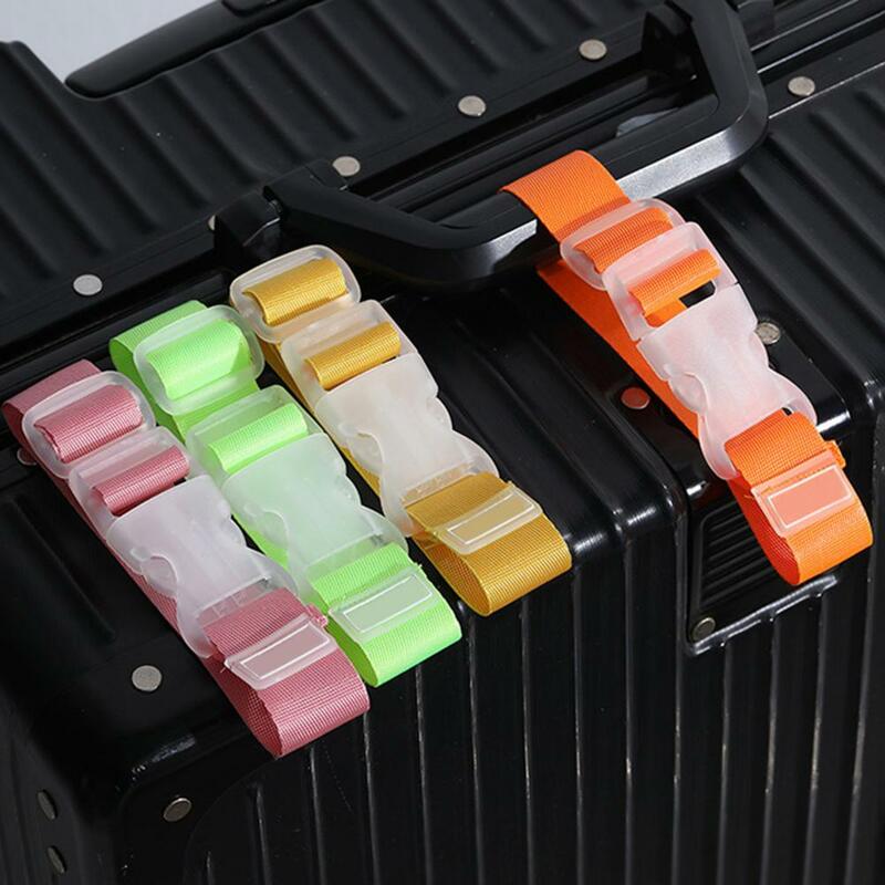 Ajustável Travel Bag Strap, Seguro Bagagem Nylon User-Friendly Minimalista, Suitcase Buckle, portátil Clip-On Lanyard