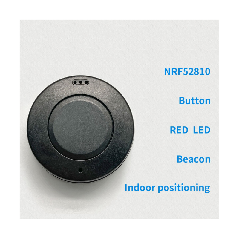 Nrf52810 Bluetooth 5.0 Laag Stroomverbruik Module Baken Indoor Positionering, Wit 31.5X31.5X10Mm