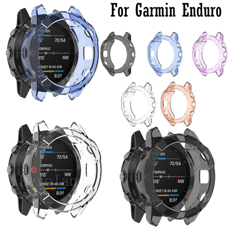 Funda protectora para reloj inteligente Garmin Enduro, funda protectora Enduro, carcasa de parachoques de TPU suave, marco de accesorios de repuesto