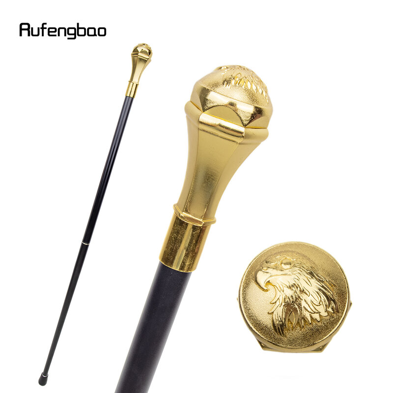 Golden Eagle Luxury Round Handle Fashion Walking Stick for Party Decorative Walking Cane Elegant Crosier Knob Walking Stick 93cm