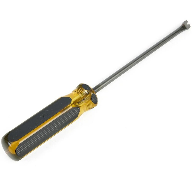 Sleek Chrome Vanadium Steel Nail and Tack Puller with 45° Cranked Head and Heat Treated Blade Ideal for Upholstery and DIY