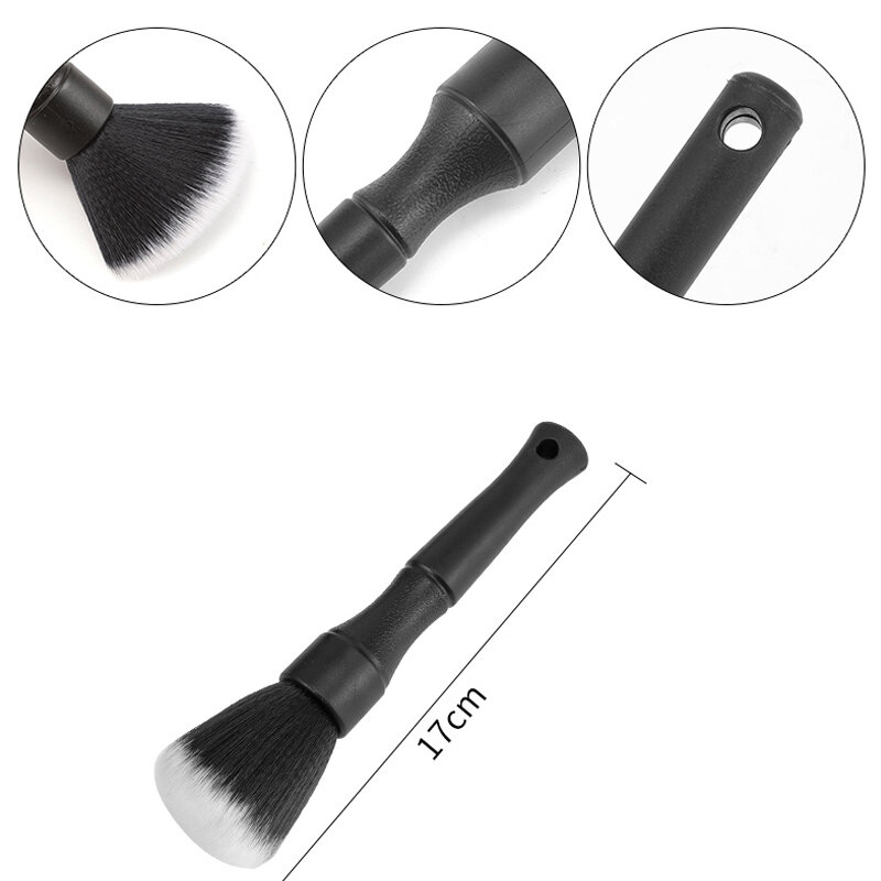Car Detailing Brush Super Soft Auto Interior Detail Brush With Synthetic Bristles Car Dash Duster Brush Accessories