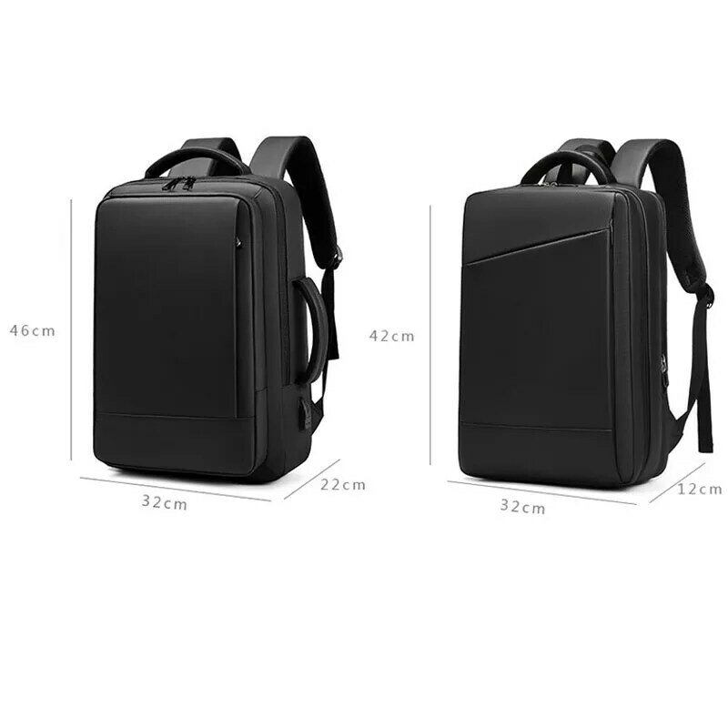 Expandable Men‘s Waterproof 15.6 Inch Laptop Backpacks USB Notebook Schoolbag Sports Travel School Bag Pack Backpack For Male