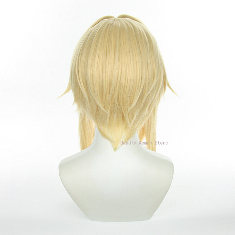 Парик для косплея Lumine Genshin ударопрочный парик для косплея Lumine термостойкий синтетический Аниме ролевой игры парик шапочка