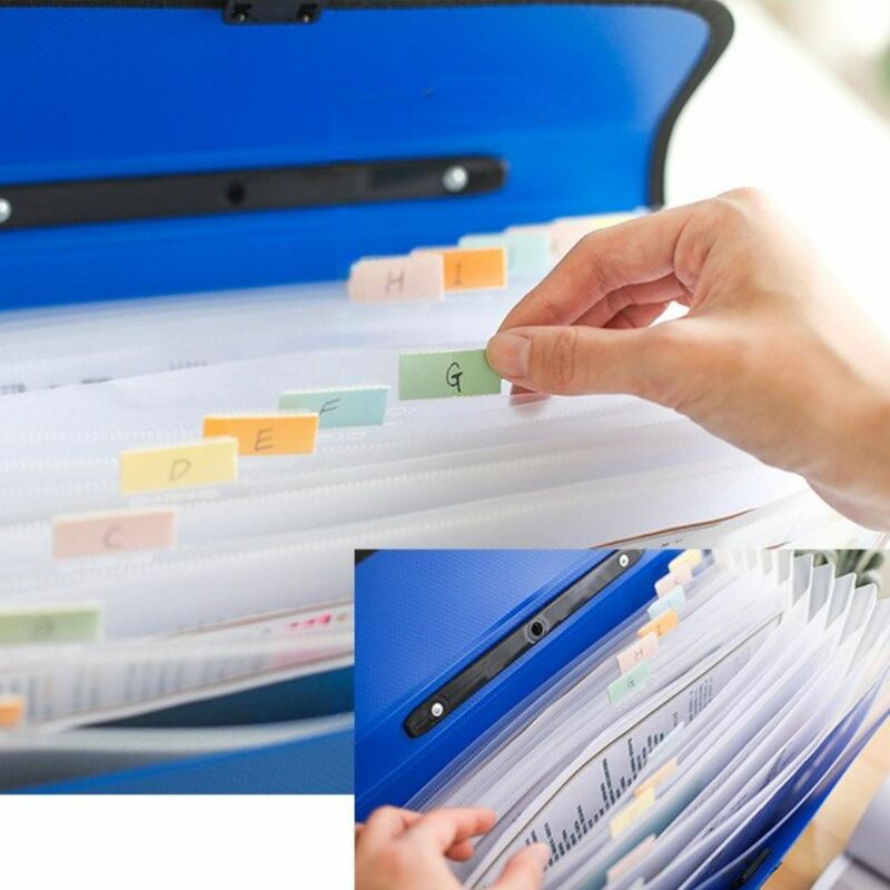 Paper Folder Document Organizer, 13 Pocket Acordeão Expandindo Arquivo, Carteira De Armazenamento De Mão, A4