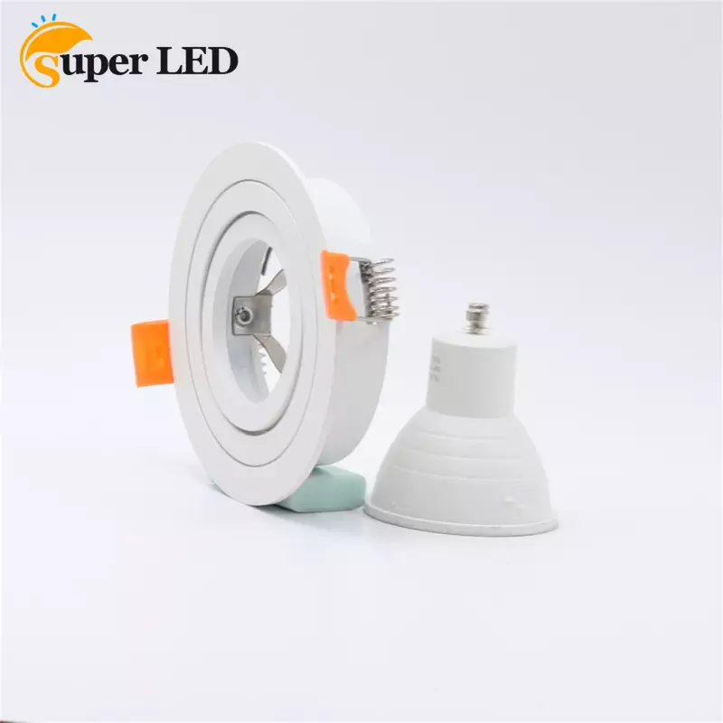 Alloggiamento lampada rotonda modulo LED Spot faretto telaio in alluminio faretto LED Down Light GU10 MR16 GU5.3