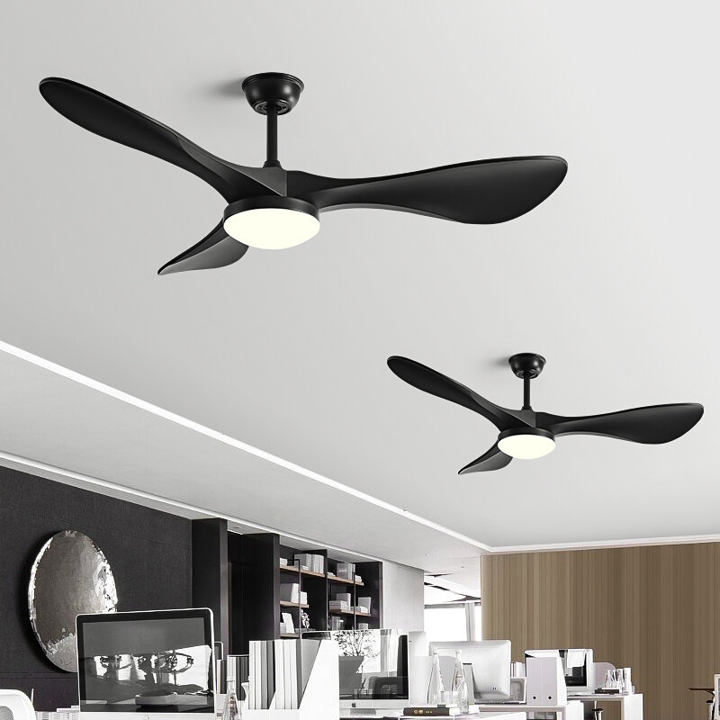 52Inch Strong Wind Ceiling Fan Light Modern Simplicity Restaurant Electric Fan Household Ceiling Fan With Light And Control 220V