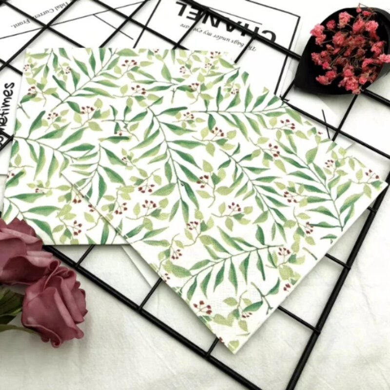 印刷された正方形の紙ナプキン,花の顔,純木,レストラン,ホテル,結婚式のテーブル設定