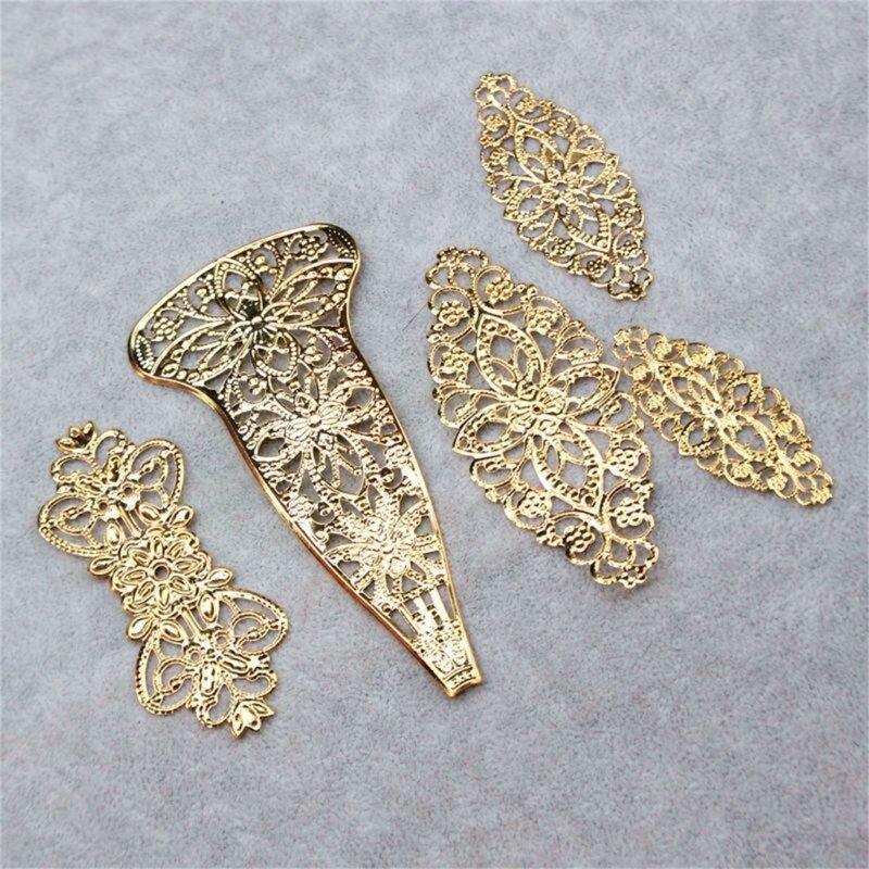 1/5/10 Uds. DIY estilo chino corona de Reina Material accesorios de Metal crear tocado de boda único para ceremonia