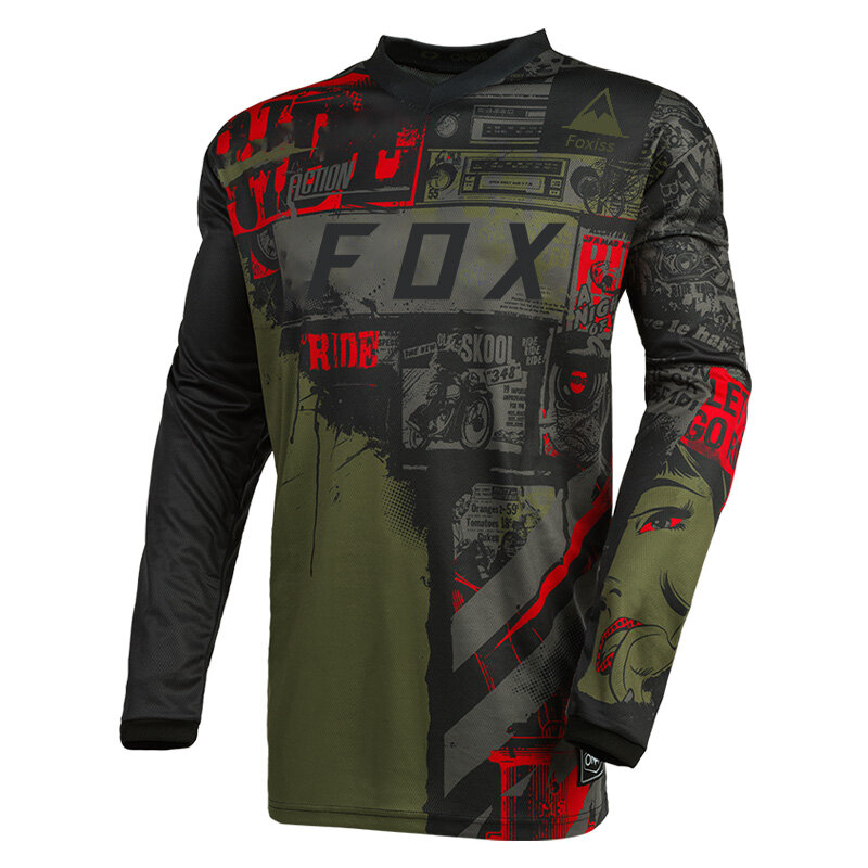 Camiseta de carreras de Motocross para hombre, ropa deportiva para bicicleta, Enduro, motocicleta, DH, montaña, MTB, descenso, BMX, talla XS-4XL